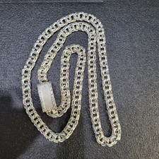 925 Cadena Chino Link  Plata 26" pulgadas borde Greco 65 gram Solida Sterling