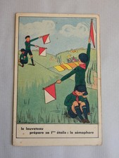 ancienne carte scout louveteau