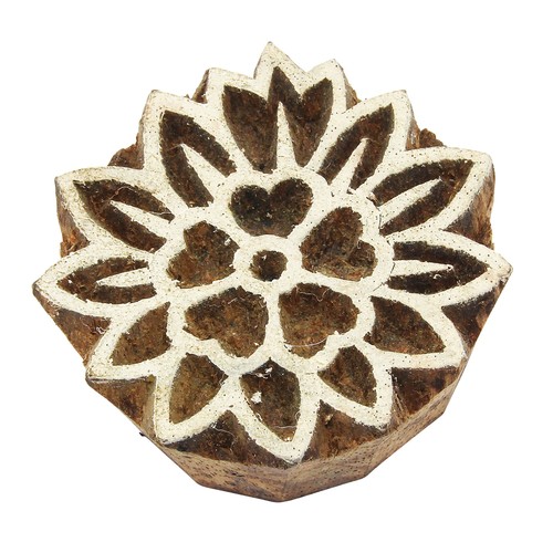 Cachet bois fleur lotus - fleur, de