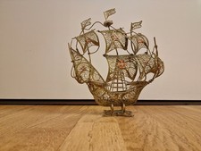 Caravelle Portugal - CU - Cuivre Fin - Bateau En Métal Vintage