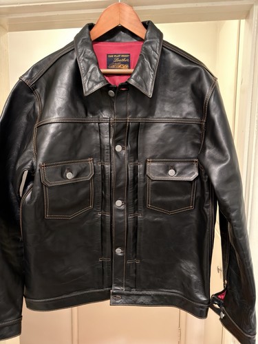 Flat head horsehide leather - head,
