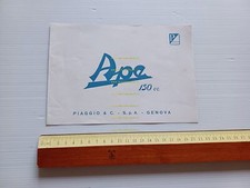 Piaggio Ape 150 (AB2 1953?) original italian 3 wheeler motorcycle brochure