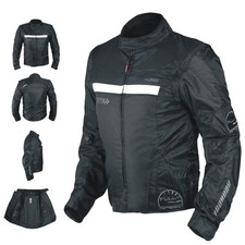 Blouson Oxford Cordura Homme Textile CE Protections Thermique Moto Scooter Noir