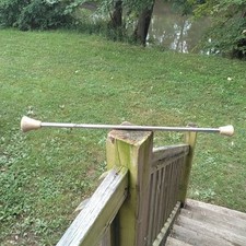 Vintage Marching Band Chrome Rubber ends Twirling Baton Stick Majorette 20.5" 