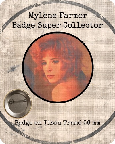 Mylène farmer badge coton - mylène,