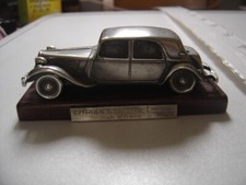 Citroen Traction 15 six silver tin with base by one line 1:43