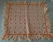 Vintage Pink Cotton Crochet Placemat