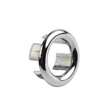 4 Salle de Bain Lavabo Évier Débordement Bague Chrome Cache-Trou Capuchon Insert