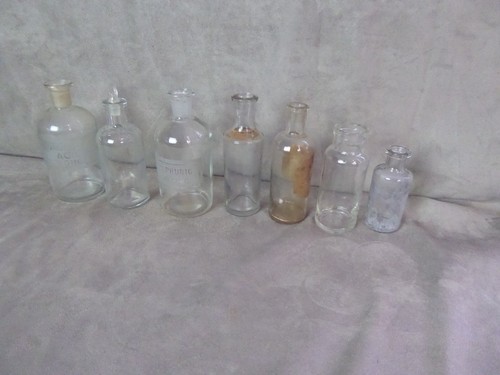 Lot flacons en verre - lot,