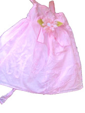 pink dress dressed ceremony, lined size 18 months baby reborn doll VGC