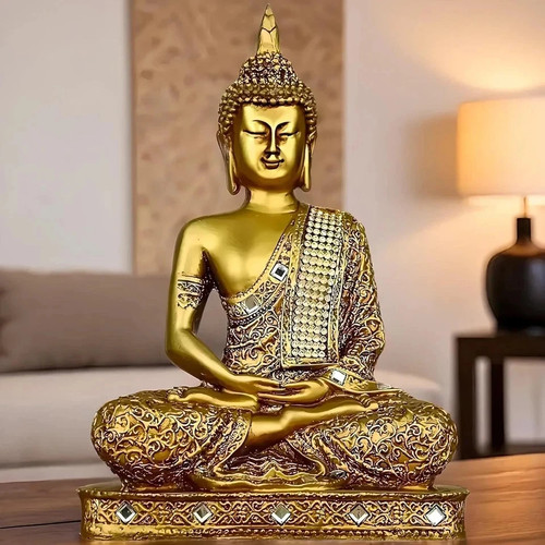 Statue bouddha assis en - bouddha,