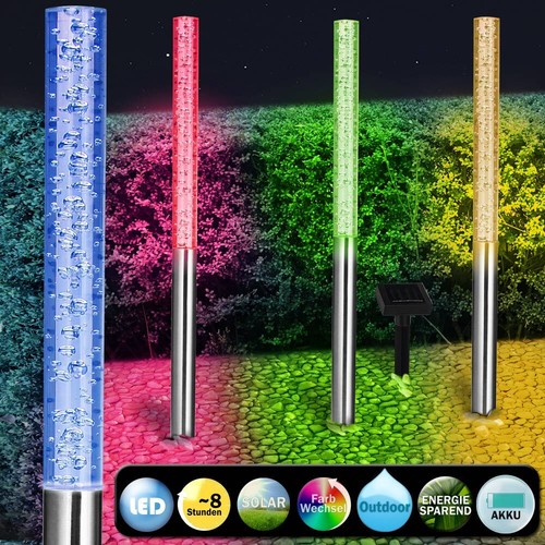 Lampe solaire led colorée - lampe,