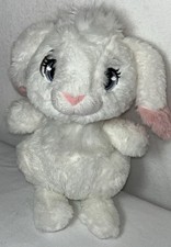 Over the Moon Bungee Stuffed Bunny Rabbit Plush White Ears Pink NETFLIX Rare 8"