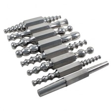 Lot de 8 grands piquets de