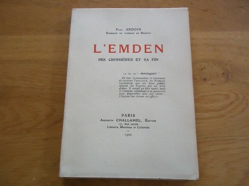 Wwi emden ses croisieres - et, sa