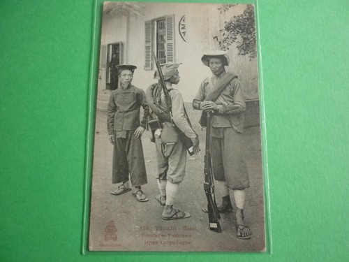 Cpa asie tirailleurs - /,