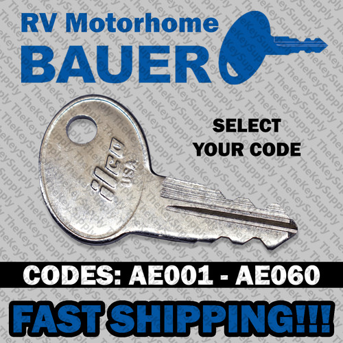 Bauer camper motorhome keys - bauer,