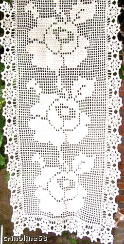 Rideau crochet fait main - rideau,