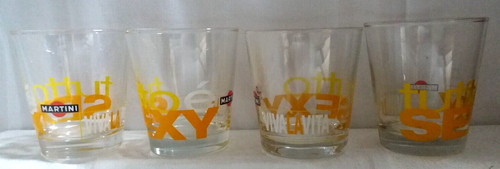 Lot verres apéritif martini - 4,