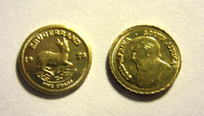 !! 1 Pièces  KRUGERRAND 1978 (Origine Afrique du Sud) or +laiton VOIR DESCRIPTIF