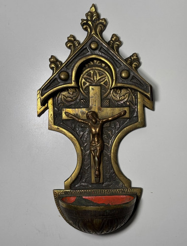 Bénitier laiton - en, (bronze