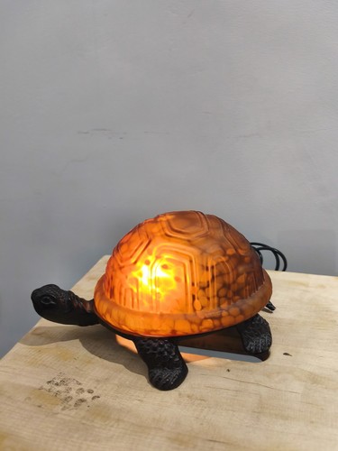 Lampe tortue vintage pâte - lampe, –