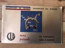 Dépliant original CLB 26 pages Velo ancien Fahrrad