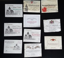 Lot étiquettes de vin divers