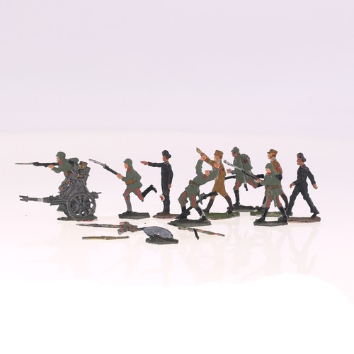 Lot soldats allemands plats - de,