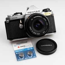 ⭐MINT⭐ SERVICED Pentax ME Camera 28mm 2.8 Lens 35mm SLR MX MV KX Olympus OM 10