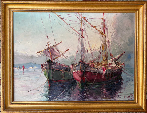 Ancienne peinture vue - ancienne,