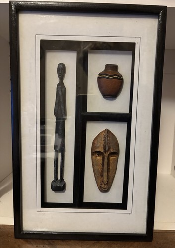 Cadre bois art africain - bois,