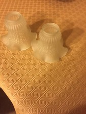  Paire d'abat-  jours tulipe