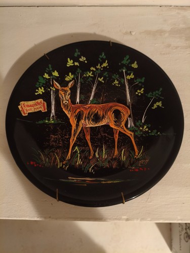 Assiette émaux art - assiette, fait