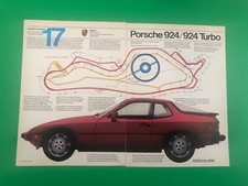 1982 PORSCHE 924 TURBO VINTAGE ORIGINAL PRINT AD ADVERTISEMENT 2 PAGE