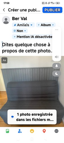 Canapé lit convertible gris - gris, 2