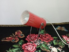 Lampe Spot Vintage 60s/70s Rouge & Chrome | Design Industriel Rétro Mid-Century