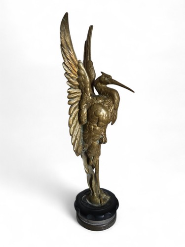 Bronze animalier héron monté - animalier,