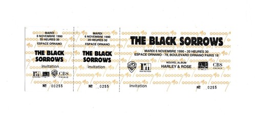 Rare ticket billet concert - ticket,