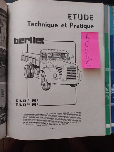 Revue technique berliet glr8 - technique, m