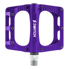 Pedale vtt plateforme descente - bmx switch xl freeride alu cnc violet filetage 