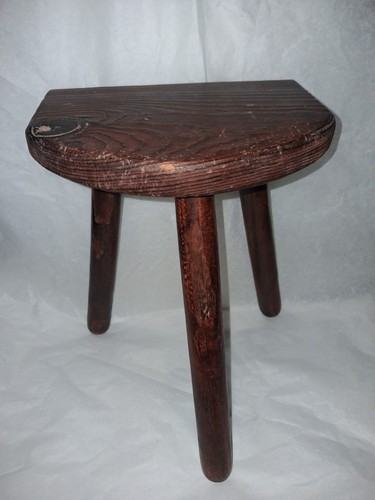 Petit tabouret bois tripode - tabouret,
