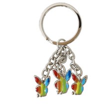 Porte clefs PlayBoy Strié