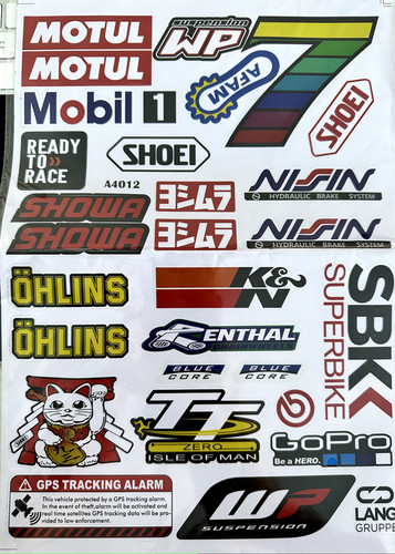 Autocollants stickers moto
