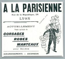 1920's A LA PARISIENNE LYON 69 BORSAGES DRESSES EVENING COATS AD