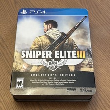 Sniper Elite III Collector's Edition PlayStation 4 PS4 2014 - NO GAME - See Desc