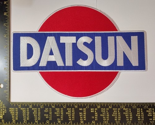 Large datsun patch iron sew - or,