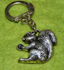 Ancien porte clés écureuil en alu & en volume Offert par votre Caisse d'Epargne