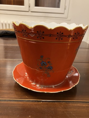 Cache pot porcelaine - porcelaine, décor