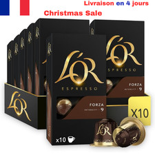 L'OR Forza-100 Capsules de Café intensité 9-Compatibles Nespresso -lot 10 x 10